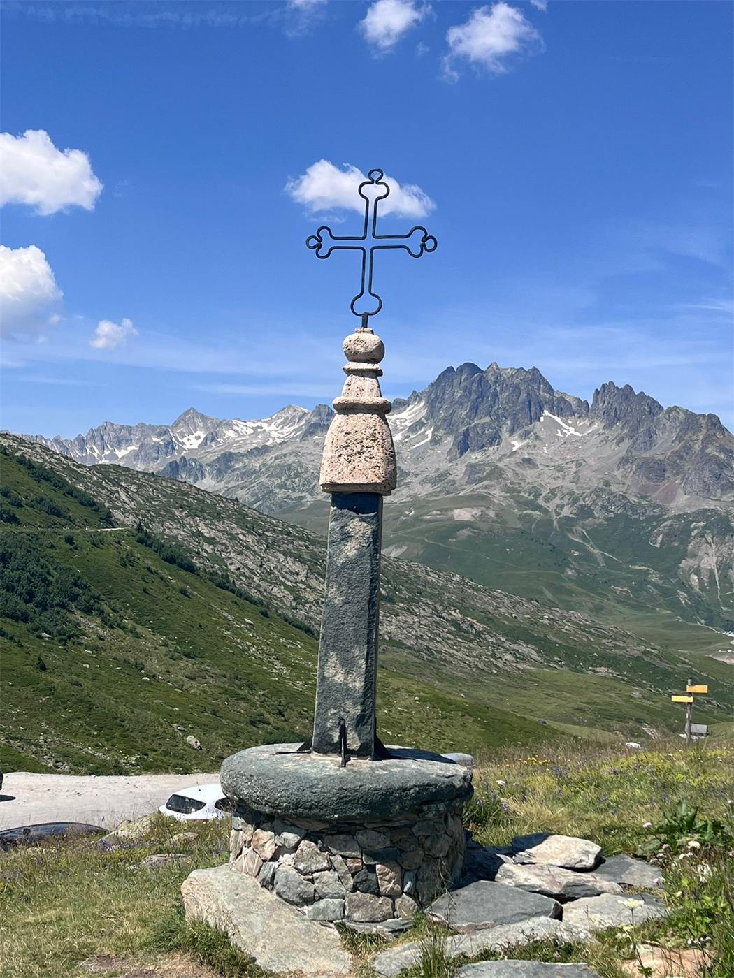 Uitzicht bij de Col de la Croix de Fer